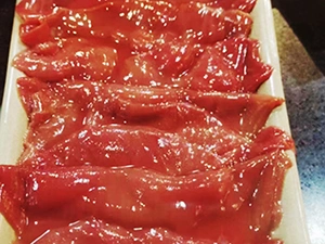 Sirloin slices