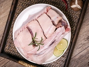 Chopped whole goose